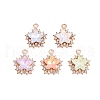 Alloy Glass Pendants PALLOY-N176-58KCG-1
