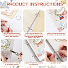 SUPERDANT 1 Set Wooden 2-Ring Loose Leaf Binder Postcard Phote Album Cover DIY-SD0001-02E-4