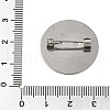304 Stainless Steel Brooch Cabochon Settings STAS-E547-08K-P-4