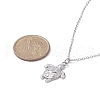 Non-Tarnish Ion Plating(IP) 201 Stainless Steel Tortoise with Starfish Pendants Necklaces NJEW-JN04283-02-2