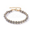 Natural Labradorite Bracelets BJEW-JB04663-02-1