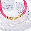 Polyester Cord Braided Bead Bracelets for Women BJEW-L698-01G-09-3