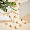 ARRICRAFT 10Pcs Teardrop Brass Stud Earring Findings KK-AR0004-05-4