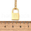 304 Stainless Steel Rolo Chain Pendant Necklaces NJEW-S444-01G-15-3