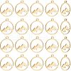 Unicraftale 201 Stainless Steel Laser Cut Pendants STAS-UN0038-97-1