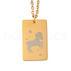 Golden 202 Stainless Steel Constellation Pendants Necklaces NJEW-K380-02G-04-1
