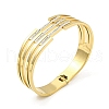 304 Stainless Steel Pave Crystal Rhinestone Hollow Out Hinged Bangles for Women BJEW-D044-06D-01G-1