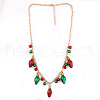 Christmas Bell & Bulb Alloy Pendant Necklaces & Dangle Earrings Sets WGF6150-01-4