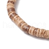 Natural Coconut with Synthetic Turquoise Beads Stretch Bracelets for Men Women BJEW-JB11739-01-4