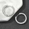 Brass Hoop Earrings EJEW-D320-22P-3