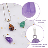 HOBBIESAY 10Pcs 5 Style Natural Gemstone Pendants G-HY0001-11-4
