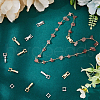 SUPERFINDINGS 20Pcs 2 Colors Eco-Friendly Brass Watch Band Clasps KK-FH0007-68-5