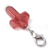 35Pcs 7 Colors Cross Acrylic Pendant Decorations HJEW-JM02779-6