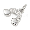 Brass Micro Pave Cubic Zirconia Pendants KK-L231-01P-01-2