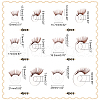   24Pcs 6 Style Acrylic Doll Eyelashes DOLL-PH0001-41B-2