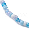 Glass Seed & Synthetic Turquoise Starfish Beaded Stretch Bracelet for Women BJEW-JB09709-02-4