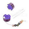  2 Rolls Special Coated Polyester Beading Threads OCOR-NB0002-06F-7