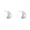Fashionable S925 Sterling Silver Teardrop Stud Earrings DP0652-2-4