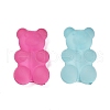 Frosted Transparent Acrylic Beads X-SACR-F015-02-2