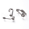 Brass Clip on Earring Converter X-KK-Q115-N-3