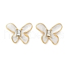 304 Stainless Steel Butterfly Stud Earrings EJEW-S268-01G-B-5