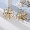 304 Stainless Steel Stud Earrings EJEW-Z084-05G-01-3