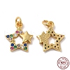 925 Sterling Silver Micro Pave Cubic Zirconia Charms STER-I010-43G-3