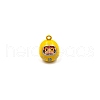 Baking Painted Brass Pendants PW-WG00BC1-04-1