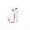 Tarnish Resistant 304 Stainless Steel Letter Charms STAS-O072-J-1