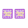 Transparent Printed Acrylic Cabochons TACR-N016-18-1