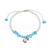 Ocean Theme Synthetic Turquoise Anklets Set AJEW-AN00506-4