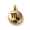 304 Stainless Steel Black Enamel Charms STAS-R009-02G-12-1
