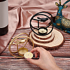 AHANDMAKER 2Pcs 2 Colors Iron Candle Holder AJEW-GA0003-08-3