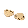 Ion Plating(IP) 304 Stainless Steel Charms STAS-S140-19G-2