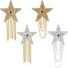 Fingerinspire 4Pcs 2 Style Enamel Rhinestones Sew on/Iron on Patches DIY-FG0002-73-1
