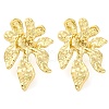 304 Stainless Steel Flower Stud Earrings for Women EJEW-U023-08G-2
