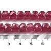 Natural Quartz Imitation Red Corundum Beads Strands G-C179-B09-01-5