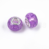 Crackle Resin European Beads RPDL-S012-B18-2