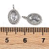 304 Stainless Steel Micro Pave Cubic Zirconia Charms STAS-K302-01E-P-3