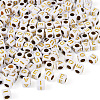 Biyun 500Pcs 5 Styles Plating Acrylic Beads SACR-BY0001-03-3