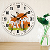MDF Printed Wall Clock HJEW-WH0058-017-5
