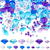 SUNNYCLUE 15 Styles Transparent Acrylic Rhinestone Cabochons MACR-SC0001-39-1