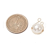 Shell Pearl Copper Wire Wrapped Round Pendants PALLOY-JF03607-01-2