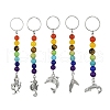 Marine Animal Alloy Keychains HJEW-JM01369-1