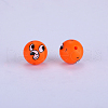 Printed Round Silicone Focal Beads SI-JX0056A-147-1