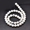 Natural Gemstone Howlite Round Bead Strands G-P075-34-10mm-2