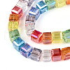 Transparency Glass Beads Strands GLAA-T025-04A-01-3