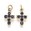 316 Surgical Stainless Steel Tiny Cross Charms X-STAS-F256-023B-G-2