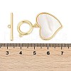 Brass Shell Toggle Clasps KK-K391-12G-4