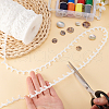   1Pc Polyester Elastic Button Looping Ribbons OCOR-PH0004-36B-3